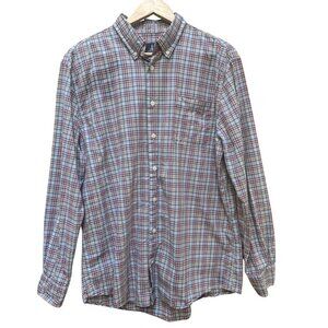 Johnnie-O Shirt Men's‎ Plaid Long Sleeve Button-Up Casual Size Large